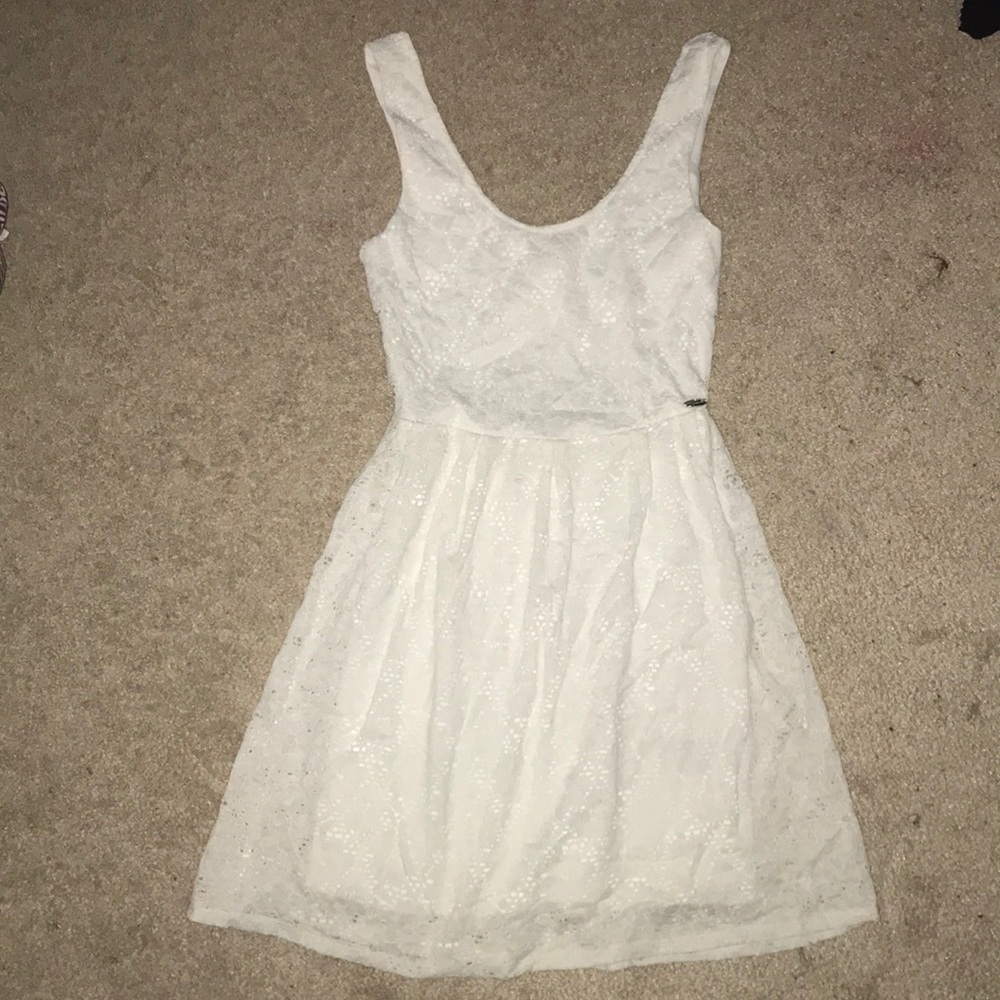 Guess White Lace Dress